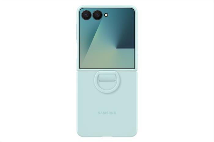 Samsung - Cover Silicone Ring Case Per Galaxy Z Flip7-mint
