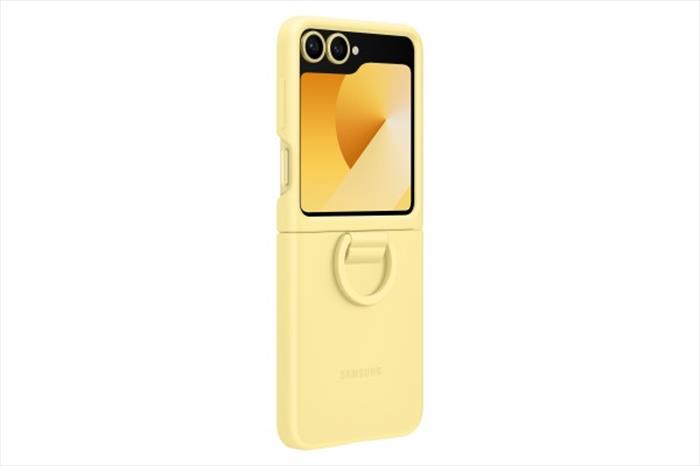 Samsung - Cover Silicone Ring Case Per Galaxy Z Flip6-yellow