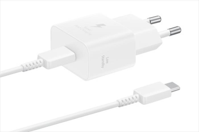 Samsung - Caricatore Da Rete 25w Power Adapter W Cable-white
