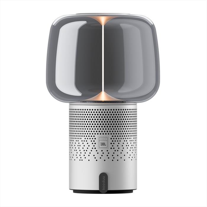 Kooduu - Altoparlante Bluetooth Con Lampada Serena Play-frosted Silver