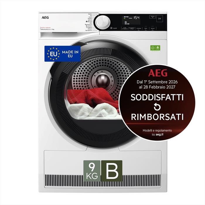 Aeg - Asciugatrice Tr8hd9b 9kg Classe B-bianco
