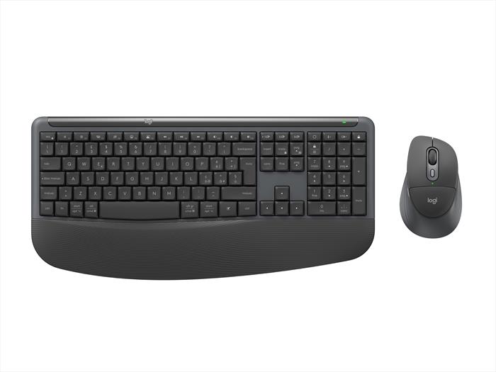 Logitech - Tastiera + Mouse Signature Comfort Plus Mk880-graphite