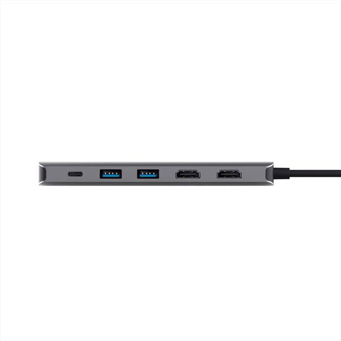 Trust - Adattatore Multiporta Dalyx 6in1 Usb-c Adapter-grey