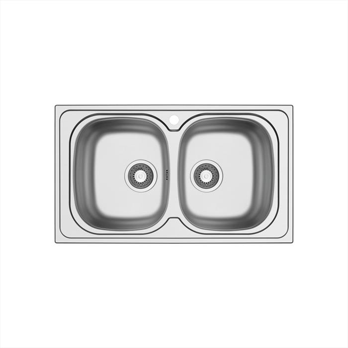 Glem Gas - Lavello 2 Vasche Met862-inox