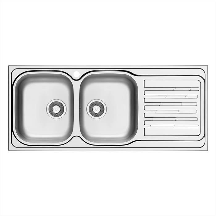 Glem Gas - Lavello 2 Vasche Eur162sx-inox
