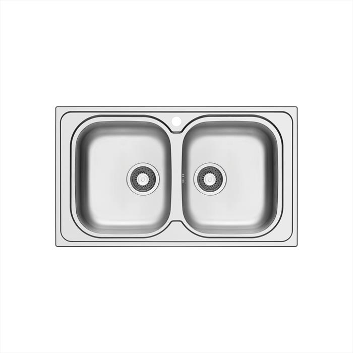 Glem Gas - Lavello 2 Vasche Eur862-inox