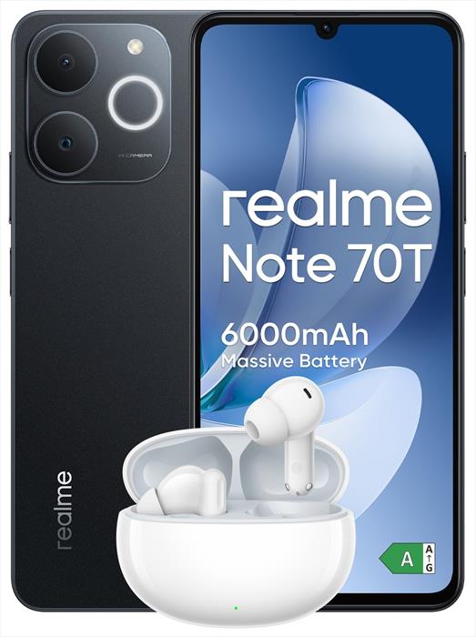 Realme - Smartphone Note 70t Special Edition 4/128gb-obsidian Black