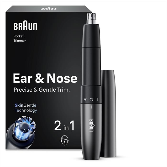 Braun - Rifinitore Naso E Orecchie Precision En20-grigio