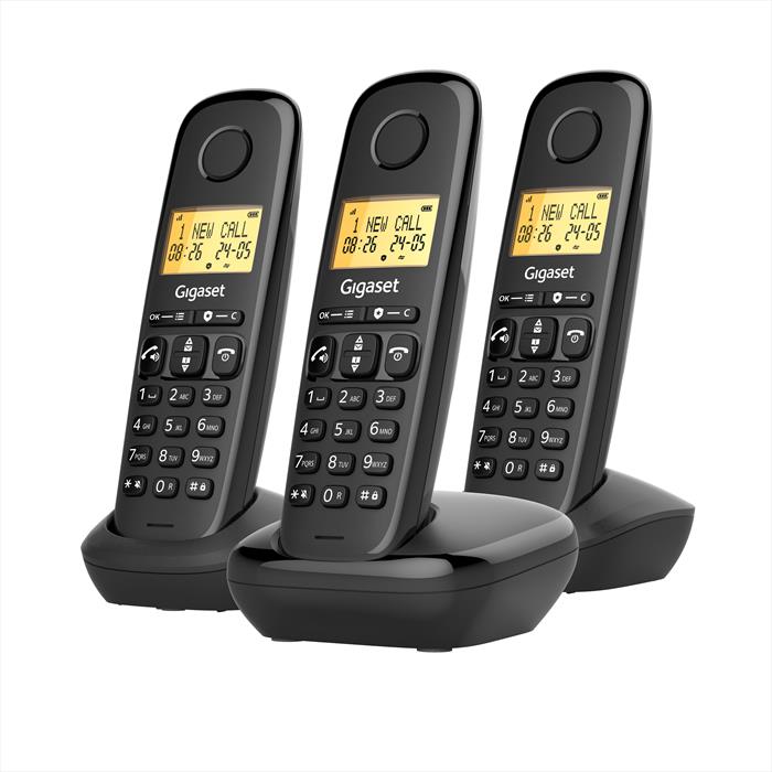 Gigaset - Cordless Start 100 Trio-black