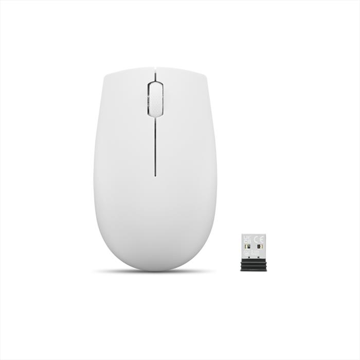 Lenovo - Mouse Wireless 300 Compatto-grigio