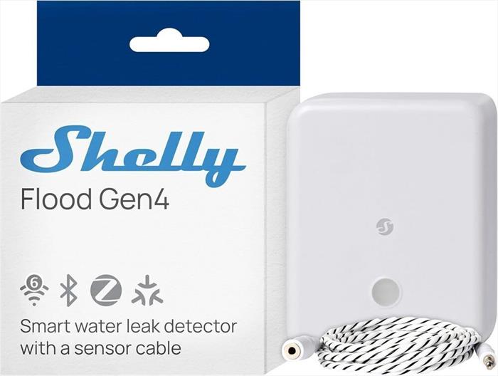 Shelly - Sensore Antiallagamento Flood Gen 4-bianco