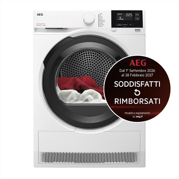 Aeg - Asciugatrice Tr7hg18c 8kg Classe C-bianco
