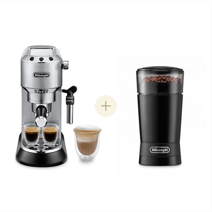 De Longhi - Bundle Dedica Ec685.m + Macinacaffè Kg200-metal / Black