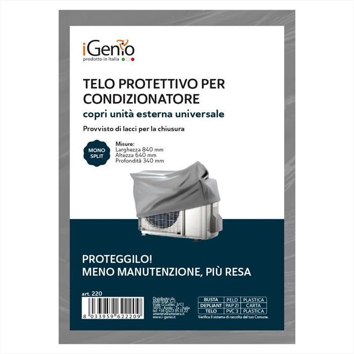 I-genio - Telo Protettivo Per Condizionatore Unità Esterna-grigio
