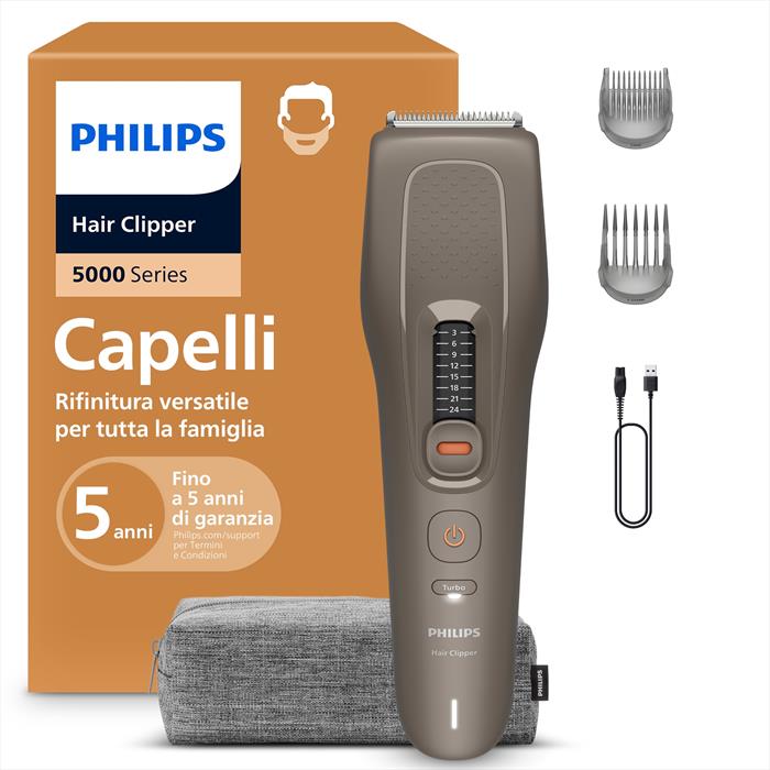 Philips - Regolacapelli Serie 5000 Hc5722/15-marrone