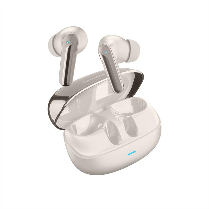 Cellularline - Auricolare Bluetooth Numb Con Hybrid Anc-beige