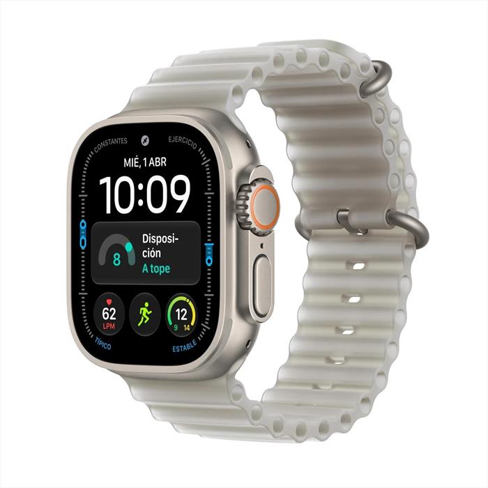 Apple - Watch Ultra 4 Gps + Cellular 49mm Titanio-ocean Band Grigio Traslucido