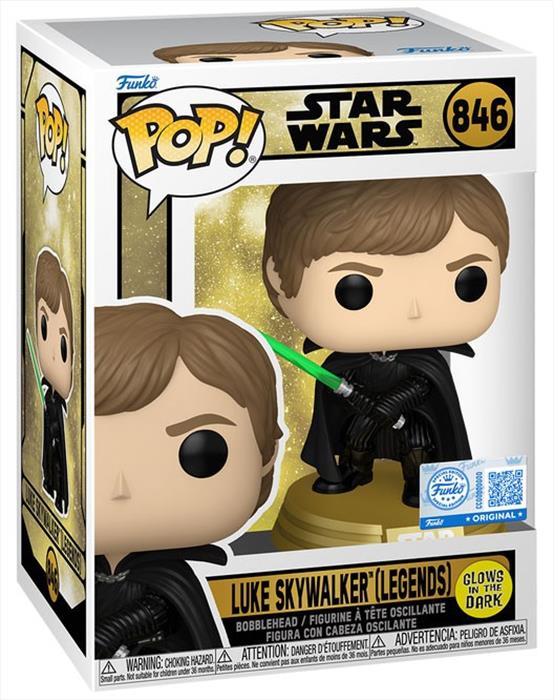 Funko - Pop Star Wars Luke Skywalker (legends) Glow-90874, N.d.