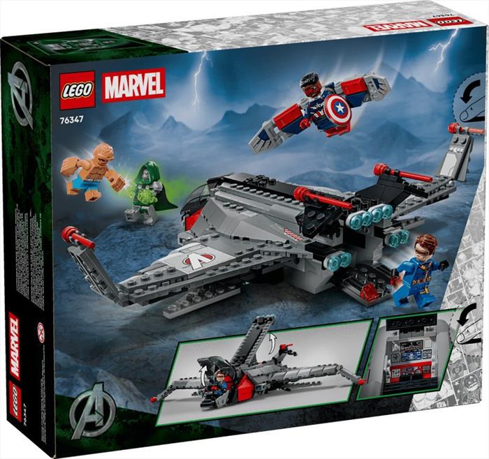 Lego - 76347- Avengers : Doomsday Quinjet-multicolore