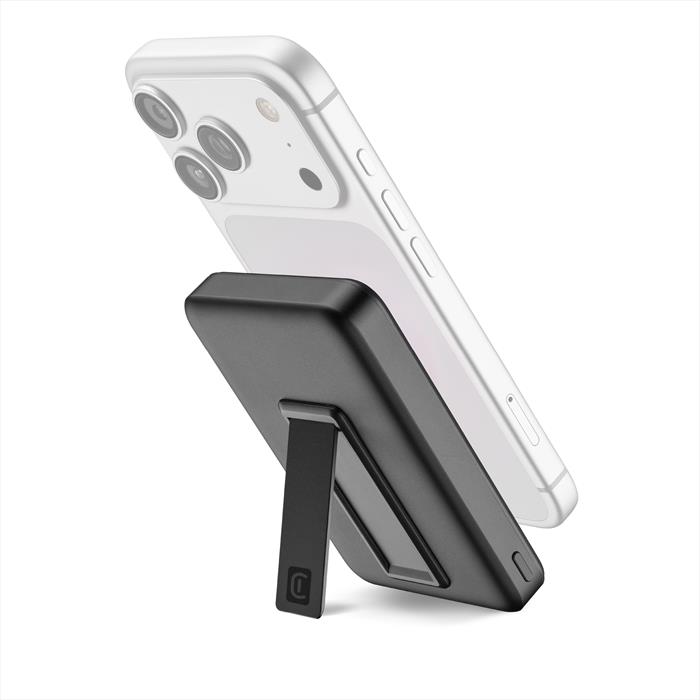 Cellularline - Power Bank Mag Stand Wireless 10000 Mah 45 W Port-nero