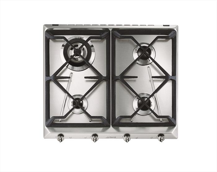 Smeg - Piano Cottura A Gas Srv564gh3 4 Fuochi 59,5cm-inox
