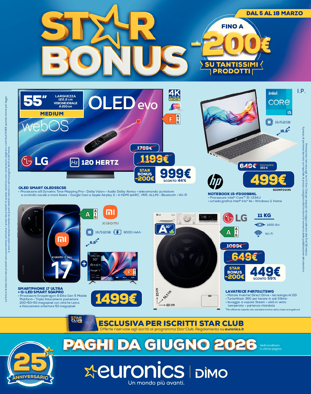STAR BONUS - FINO A 200 EURO