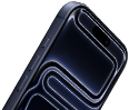 iPhone 17 Pro mostrato di fronte, con Dynamic Island in alto, tasto Azione, tasti volume