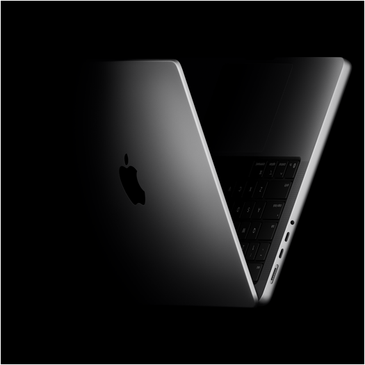 MacBook Pro disposti a V per rappresentare il chip M5
