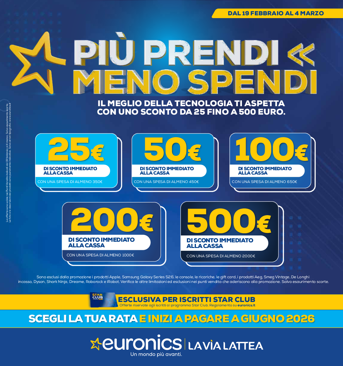 PIU' PRENDI MENO SPENDI