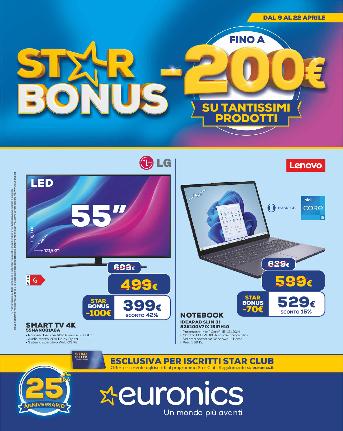 STAR BONUS fino a -200 euro