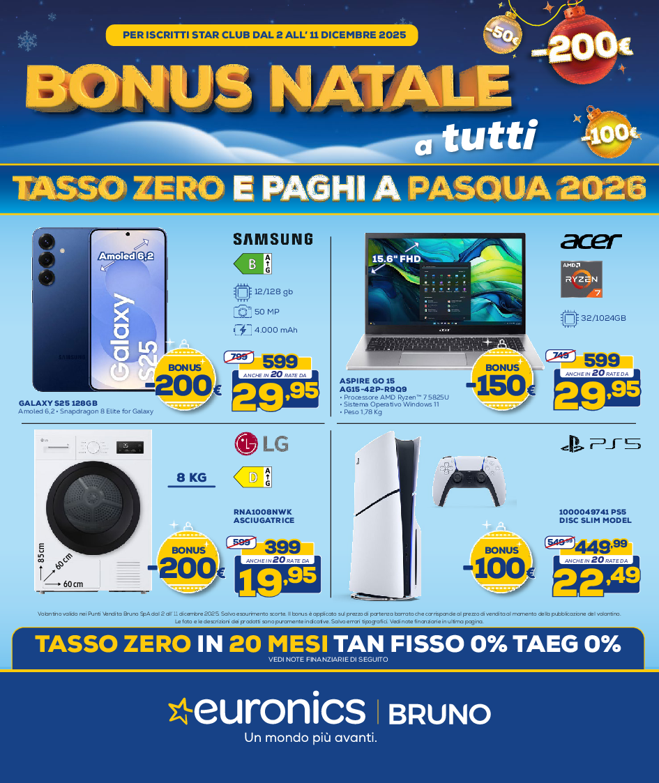 BONUS NATALE PER TUTTI