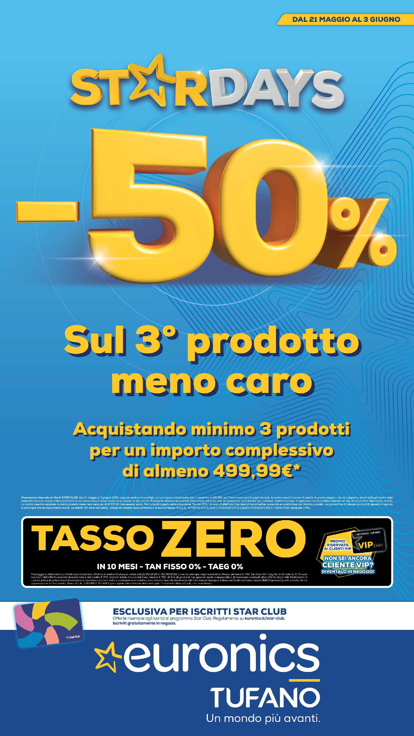 MENO 50 SUL TERZO PRODOTTO