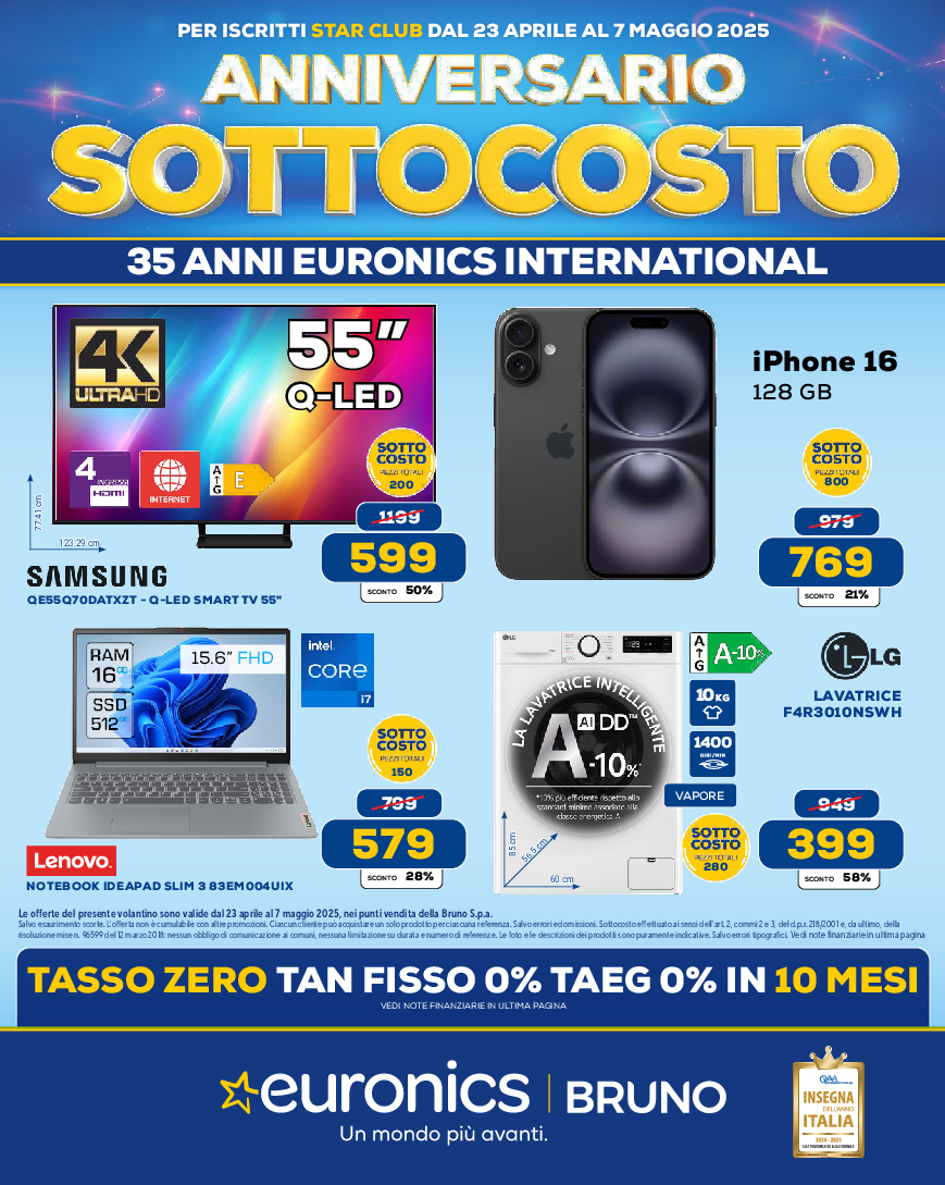 SOTTOCOSTO ANNIVERSARIO