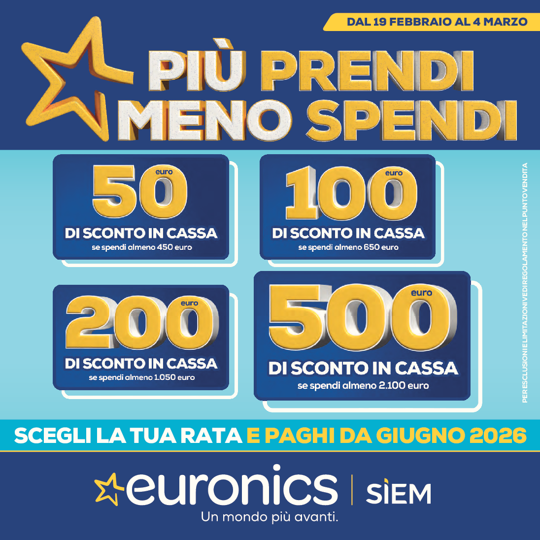 PIU PRENDI MENO SPENDI