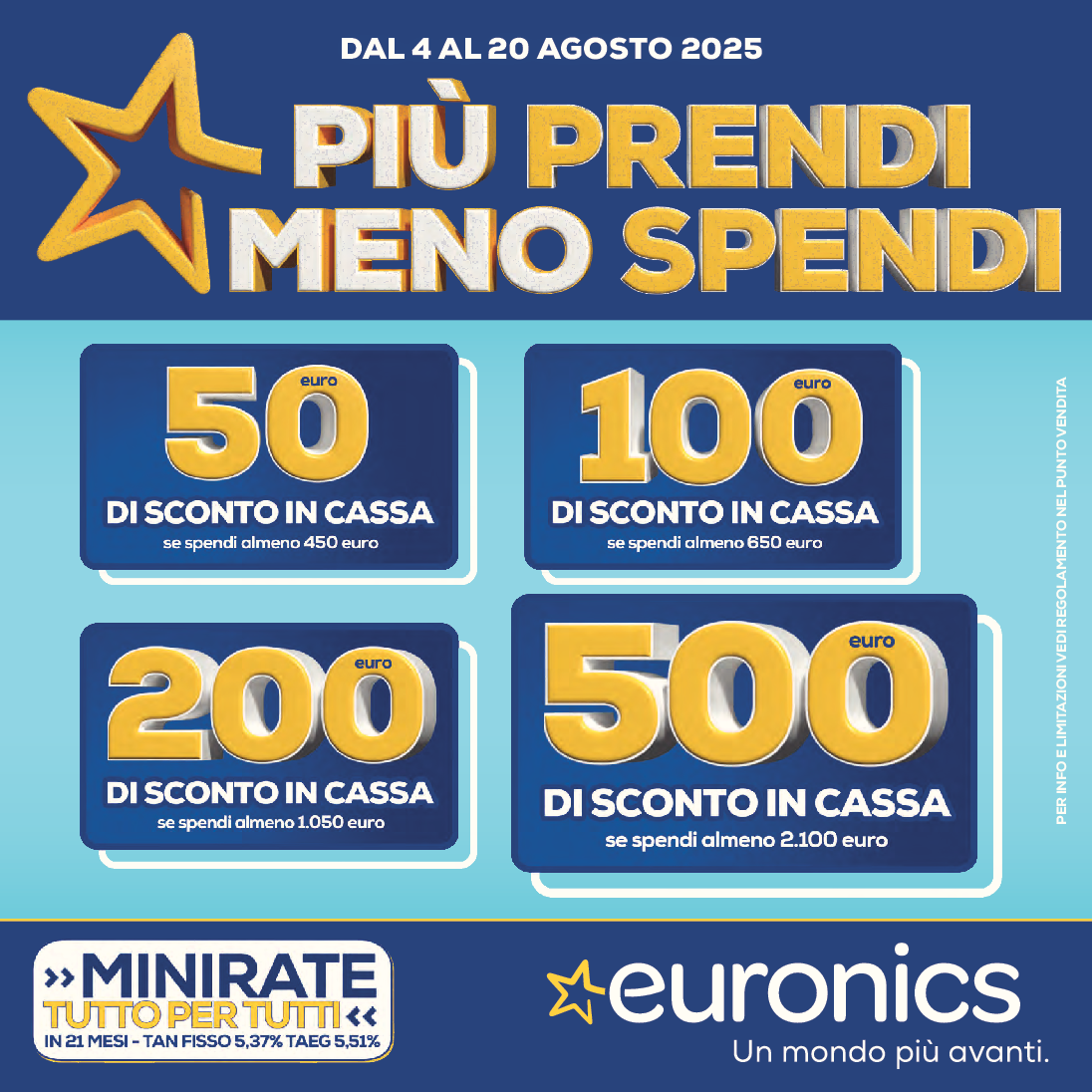 PIU PRENDI MENO SPENDI