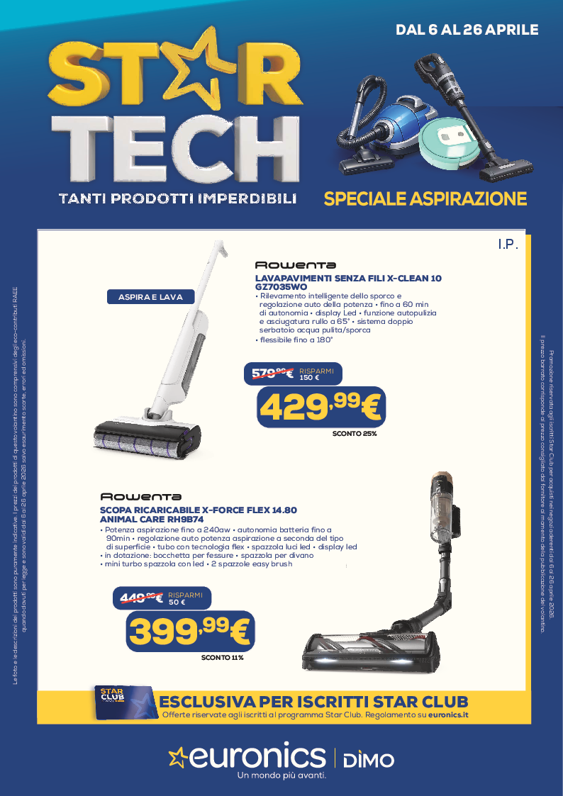 STARTECH - SPECIALE ASPIRAZIONE