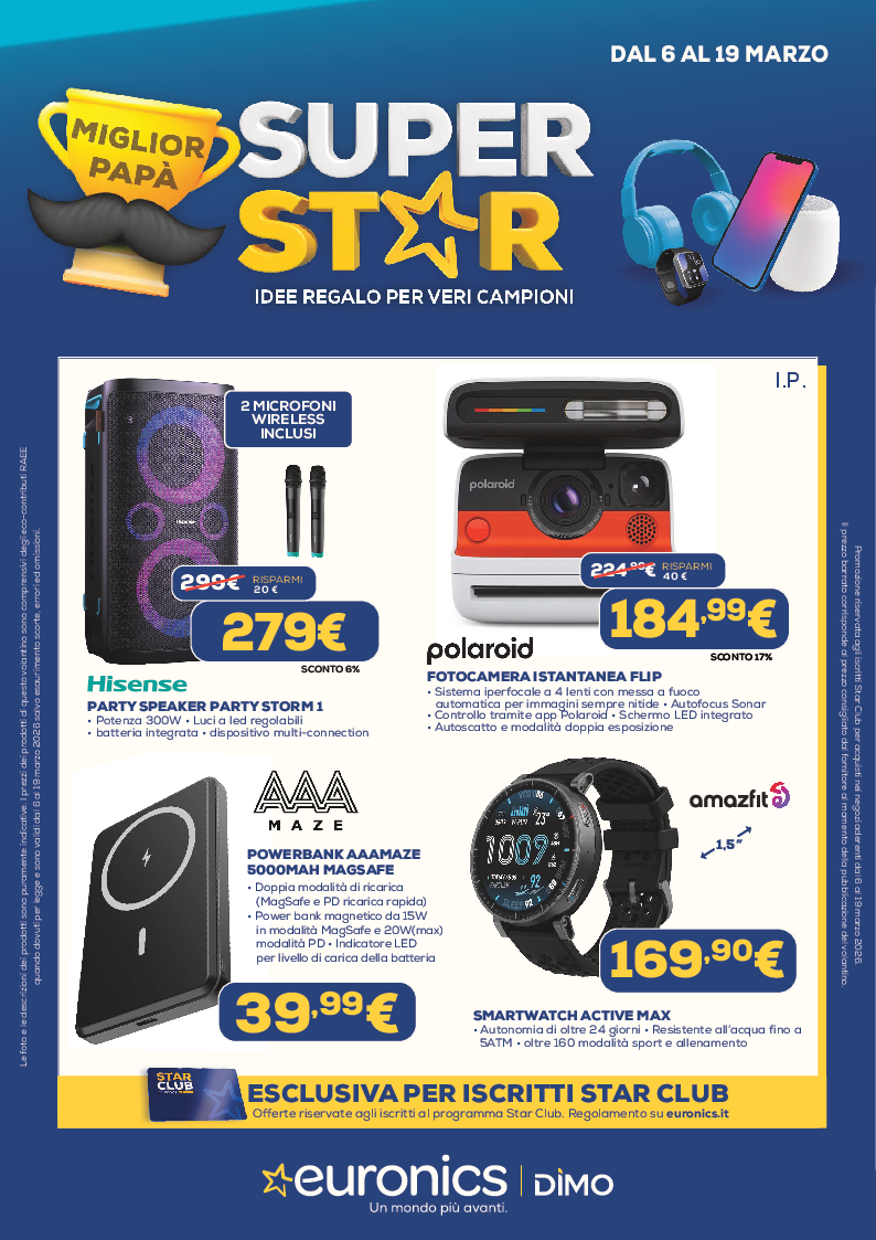 SUPER STAR - IDEE REGALO PER VERI CAMPIONI